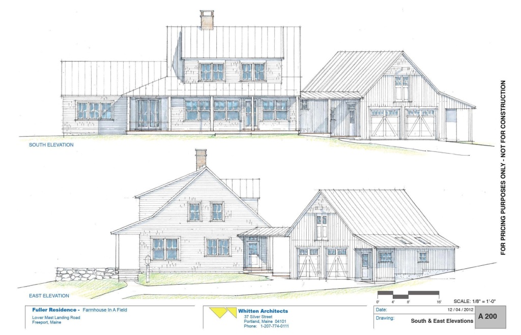 South and East Elevations